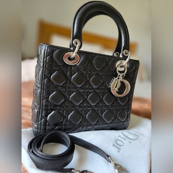 Lady Dior Medium Bag Lamb Leather - Picture 3 of 17